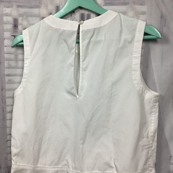 Theory White Sleeveless Peplum Top S - Picture 6 of 8